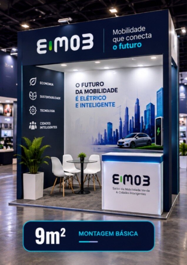 Estande compacto de 9m²